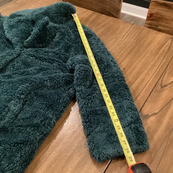 Essentiel Antwerp Alexander Faux Fur Reversible Coat EUR 34 US 2 Green/teal - Picture 9 of 10